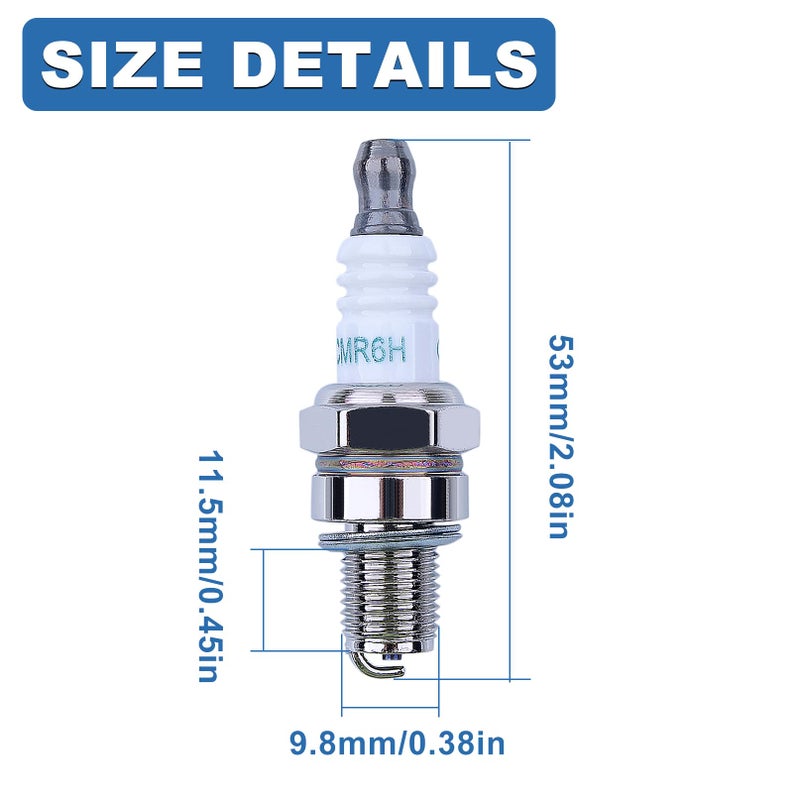 AUMEL CMR6H Spark Plug Kit 10Pcs For Stihl FS90 FS100 FS110 FS90R FS100R FS110R Trimmer 3365 - Image 4